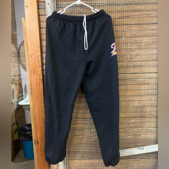 FUBU Black Sweatpants with White Logo - Picture 1 of 4